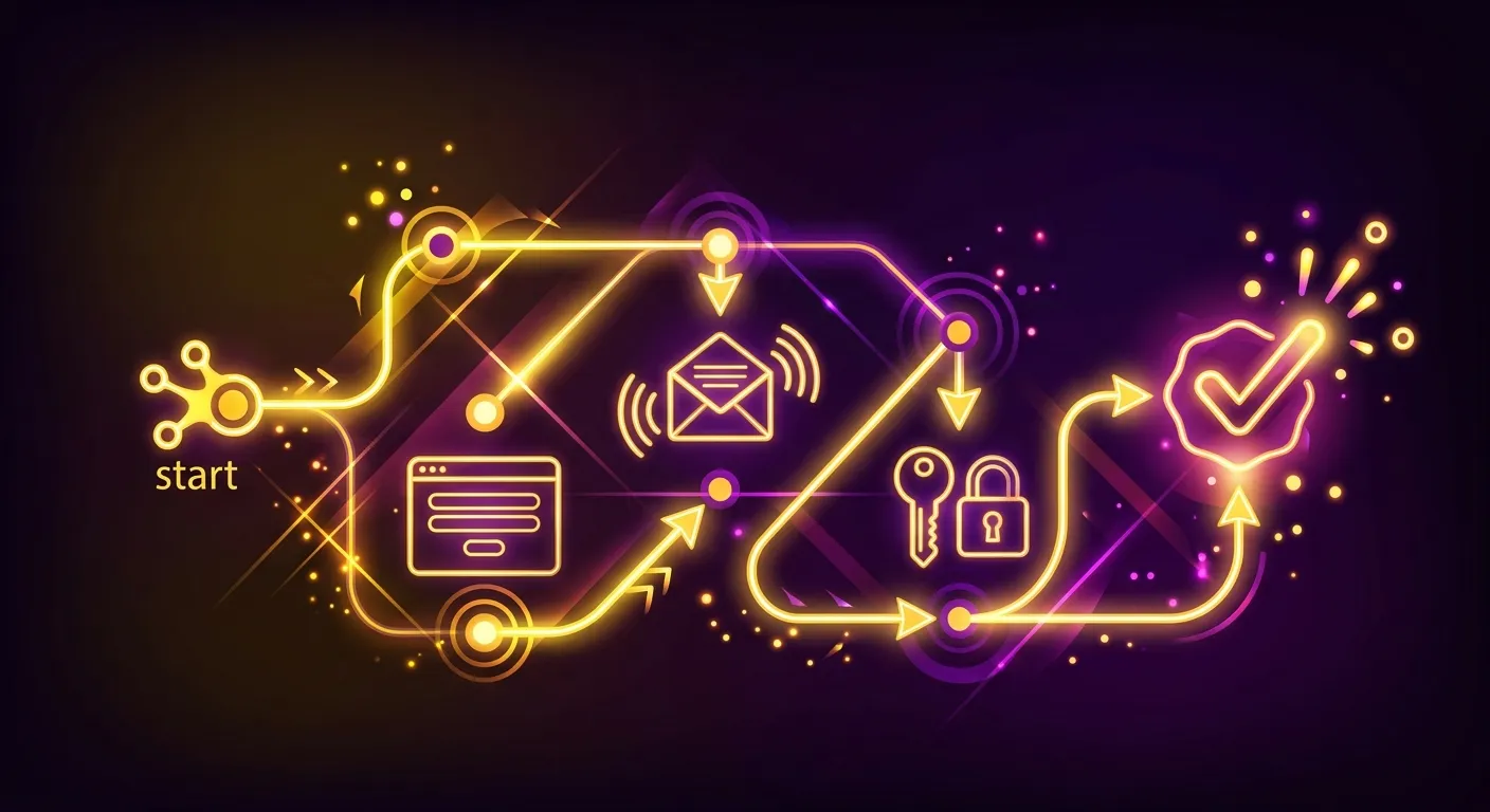 Ilustrasi alur registrasi akun resmi FALS4D